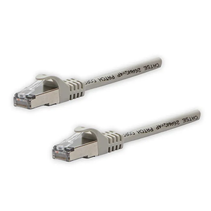 Główne zdjęcie produktu FTP patchcord, Cat.5e, RJ45 M-2m, stíněný, šedý, čistá měď, economy