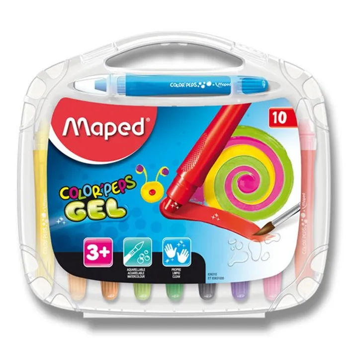 Główne zdjęcie produktu Gelové pastely Maped Color’Peps Gel 10 barev