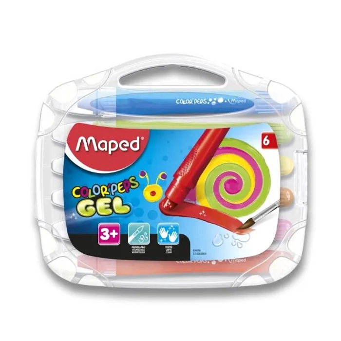 Główne zdjęcie produktu Gelové pastely Maped Color’Peps Gel 6 barev
