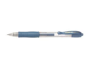Długopis żelowy G-2 Metallic, niebieski, 0,32 mm, mechanizm ściskania, PILOT