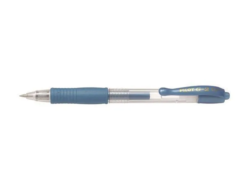 Główne zdjęcie produktu Gelové pero "G-2 Metallic", modrá, 0,32 mm, stiskací mechanismus, PILOT