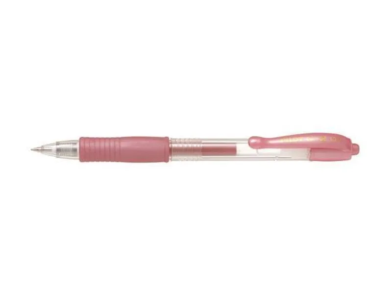 Główne zdjęcie produktu Gelové pero "G-2 Metallic", růžová, 0,32 mm, stiskací mechanismus, PILOT