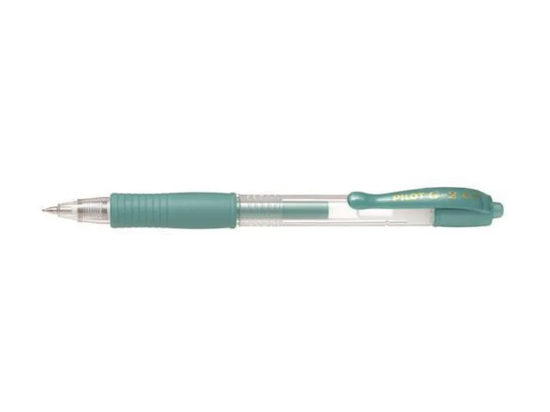 Główne zdjęcie produktu Gelové pero "G-2 Metallic", zelená, 0,32 mm, stiskací mechanismus, PILOT