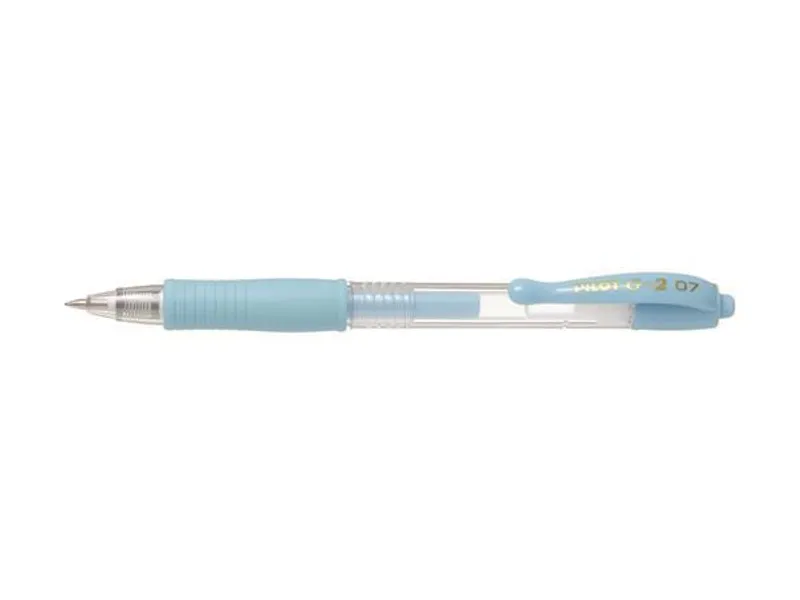 Główne zdjęcie produktu Gelové pero "G-2 Pastel", světle modrá, 0,32 mm, stiskací mechanismus, PILOT