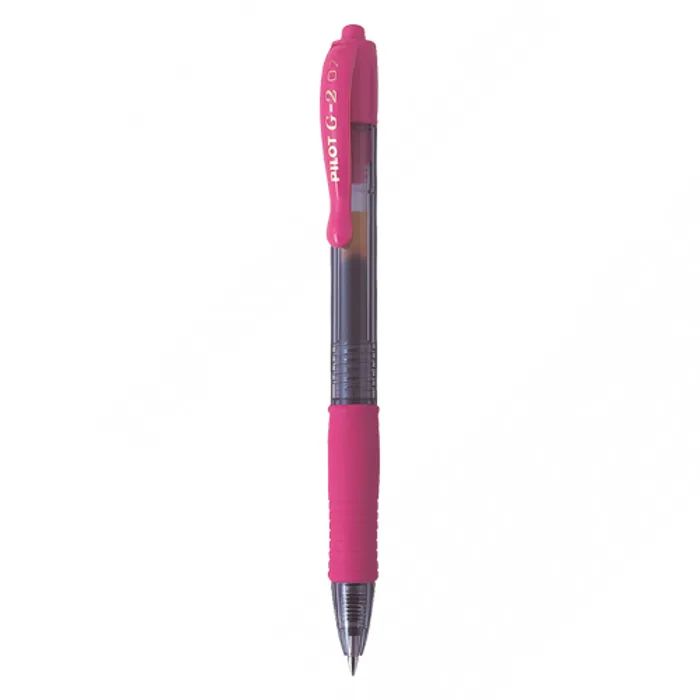 Główne zdjęcie produktu Gelové pero "G-2", růžová, 0,32 mm, stiskací mechanismus, PILOT