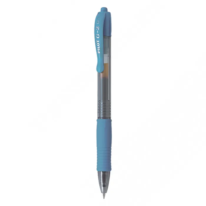 Główne zdjęcie produktu Gelové pero "G-2", světle modrá, 0,32 mm, stiskací mechanismus, PILOT