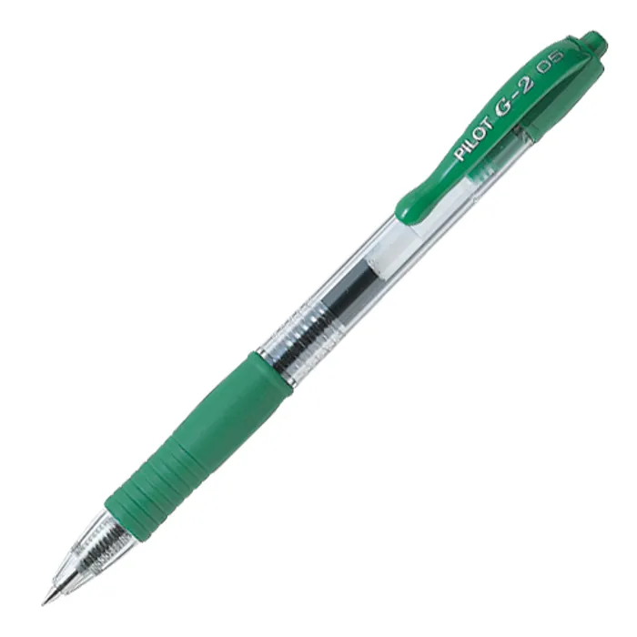 Główne zdjęcie produktu Gelové pero "G-2", zelená, 0,25mm, stiskací mechanismus, PILOT