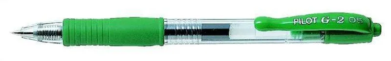 Główne zdjęcie produktu Gelové pero "G-2", zelená, 0,32mm, stiskací mechanismus, PILOT