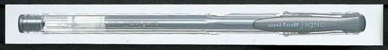 Główne zdjęcie produktu Gelové pero "UM-100", stříbrná, 0,7mm, s uzávěrem, UNI