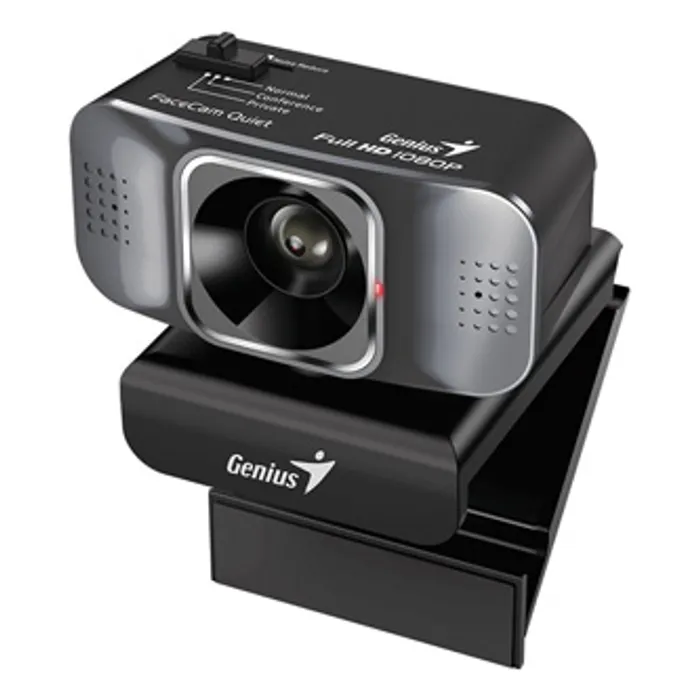 Główne zdjęcie produktu Genius Full HD Webkamera FaceCam Quiet, 1920x1080, USB 2.0, černá, Windows 7 a vyšší, FUL