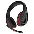 Następne zdjęcie produktu Genius HS-G560 GX LYCHAS, Gaming Headset, słuchawki z mikrofonem, regulacja głośności, czarno/czerwony, 3.5 mm jack