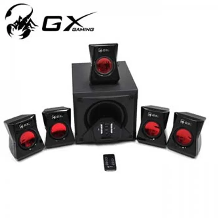 Główne zdjęcie produktu Genius GX Gaming SW-G5.1 3500 reproduktor herní, 5.1, 80W, červeno-černá, dálkové ovládán