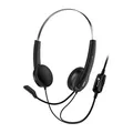 Następne zdjęcie produktu Genius HS-220U, sluchátka s mikrofonem, ovládání hlasitosti, černá, 2.0, uzavřená, USB