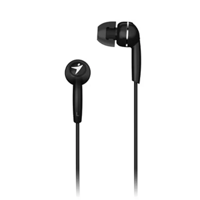 Główne zdjęcie produktu Genius HS-M320, sluchátka, bez ovládání hlasitosti, černé, špuntová typ 3.5 mm jack