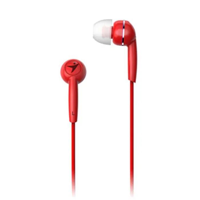 Główne zdjęcie produktu Genius HS-M320, sluchátka, bez ovládání hlasitosti, červené, špuntová typ 3.5 mm jack