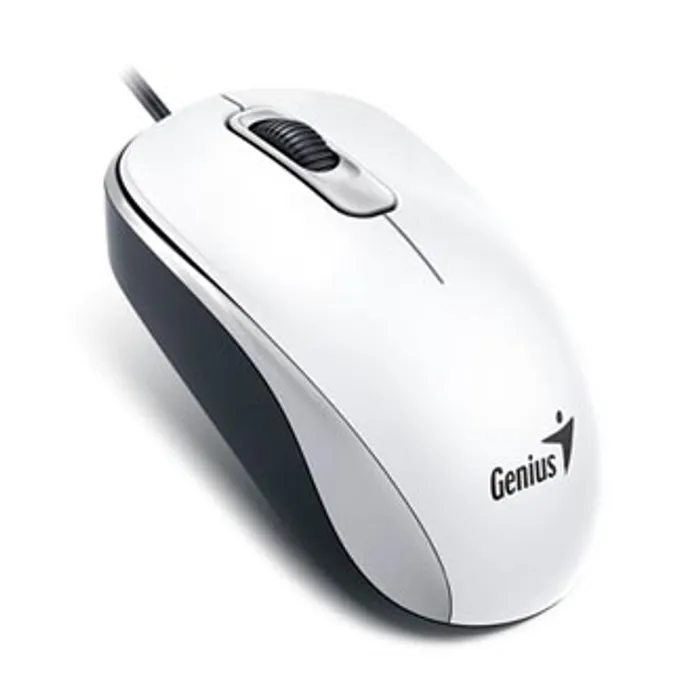 Główne zdjęcie produktu Genius Myš DX-110, 1000DPI, optická, 3tl., 1 kolečko, drátová USB, bílá