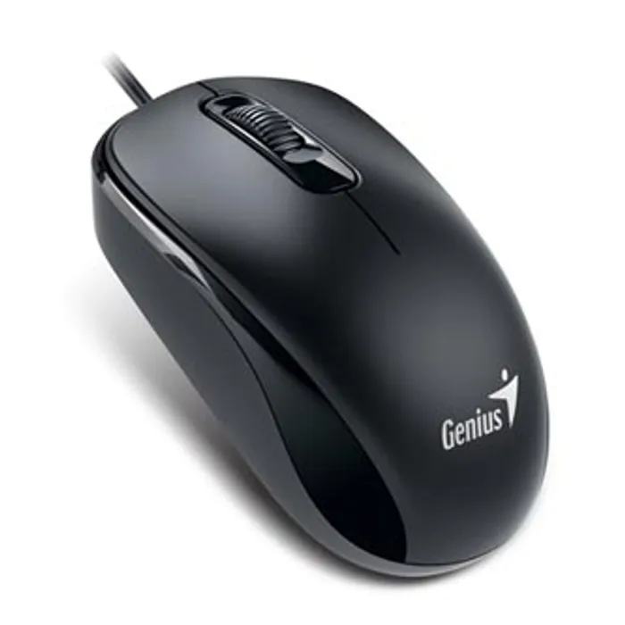 Główne zdjęcie produktu Genius Myš DX-110, 1000DPI, optická, 3tl., 1 kolečko, drátová USB, černá