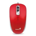 Genius Mysz DX-110, 1000DPI, optyczna, 3kl., przewodowa USB, czerwona, standardowy, uniwersalny