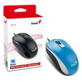 Genius Mysz DX-110, 1000DPI, optyczna, 3kl., przewodowa USB, niebieska, standardowy, uniwersalny