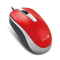 Genius Mysz DX-120, 1200DPI, optyczna, 3kl., przewodowa USB, czerwona, standardowy, uniwersalny