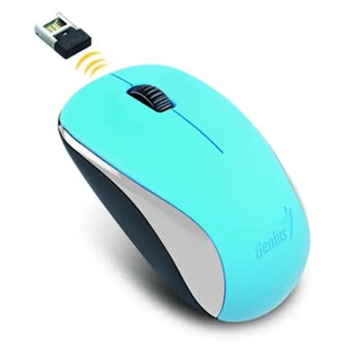 Główne zdjęcie produktu Genius Myš NX-7000, 1200DPI, 2.4 [GHz], optická, 3tl., 1 kolečko, bezdrátová, modrá, Blue