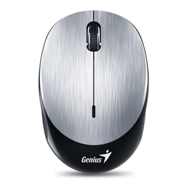 Główne zdjęcie produktu Genius Myš NX-9000BT, 1200DPI, Bluetooth, optická, 3tl., 1 kolečko, bezdrátová, stříbrná,