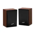 Genius reproduktory SP-HF380 BT, 2.0, 3W, hnědo-černé, regulace hlasitosti, BT, dřevěné,