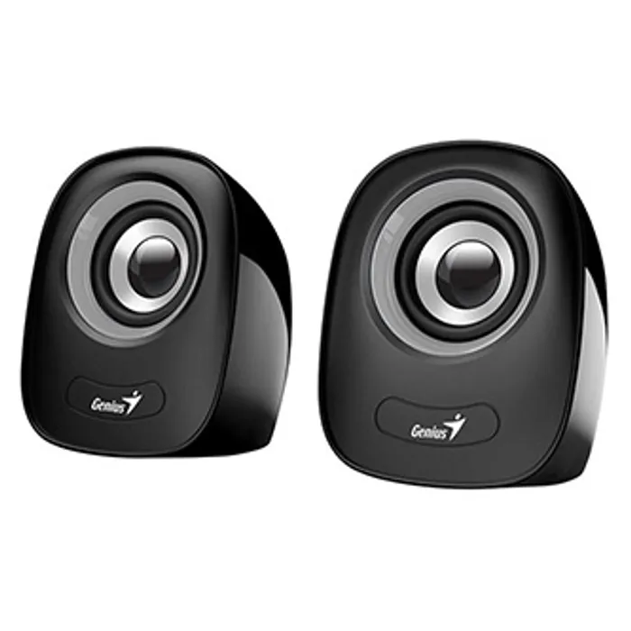 Główne zdjęcie produktu Genius reproduktory SP-Q160, 2.0, 6W, černošedé, regulace hlasitosti, stolní, 3,5 mm jack