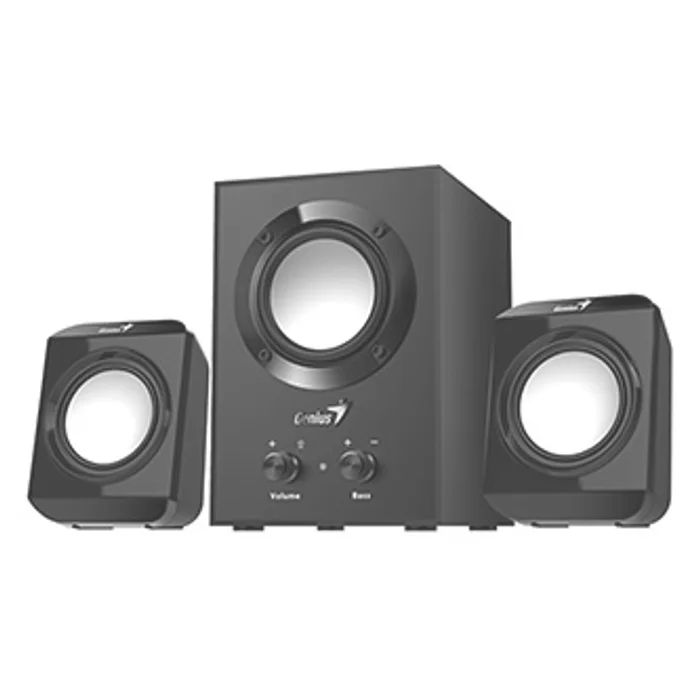 Główne zdjęcie produktu Genius reproduktory SW-2.1 300, 2.1, 10W, černé, regulace hlasitosti, regulace basů, 3,5