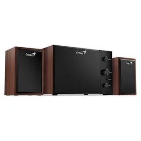 Genius reproduktory SW-2.1 350, 2.1, 15W, hnědo-černé, ovládací panel, ovládaní basů a vý
