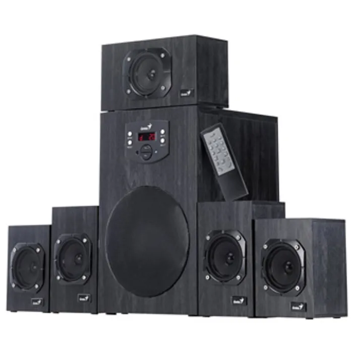 Główne zdjęcie produktu Genius reproduktory SW-HF 5.1 4500 v2, 5.1, 125W, černé, dálkové ovládání, domácí kino, 3