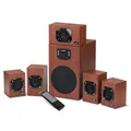Genius reproduktory SW-HF 5.1 4600 v2, 5.1, 120W, hnědé, dálkové ovládání, domácí kino, 3