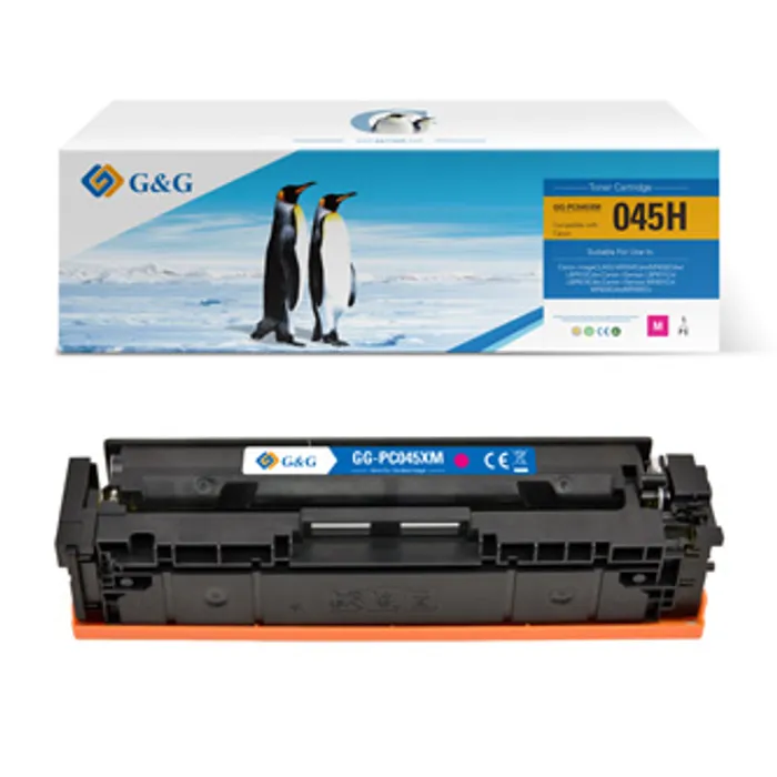 Główne zdjęcie produktu G&G kompatibilní toner s 045H, magenta, NT-PC045XM, pro Canon MF634Cdw, MF632Cdw, LBP612C