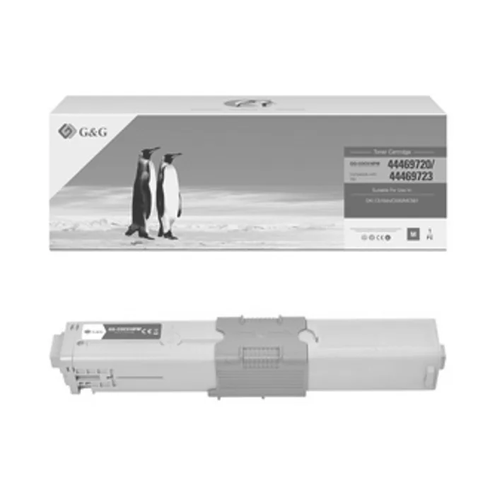 Główne zdjęcie produktu G&G kompatibilní toner s 44469723, magenta, 5000str., NT-COC510FM, pro OKI C510, 530, N