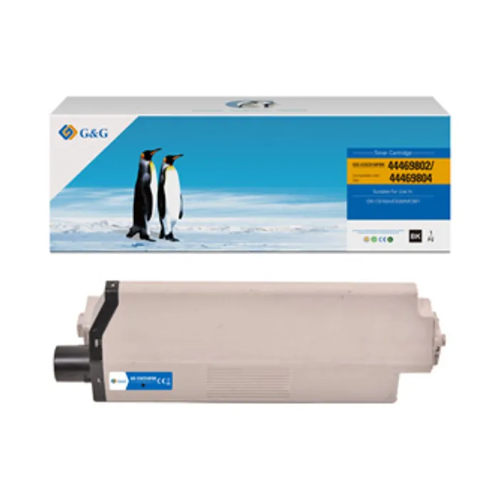 Główne zdjęcie produktu G&G kompatibilní toner s 44469804, black, 5000str., NT-COC510FBK, pro OKI C510, 530, N