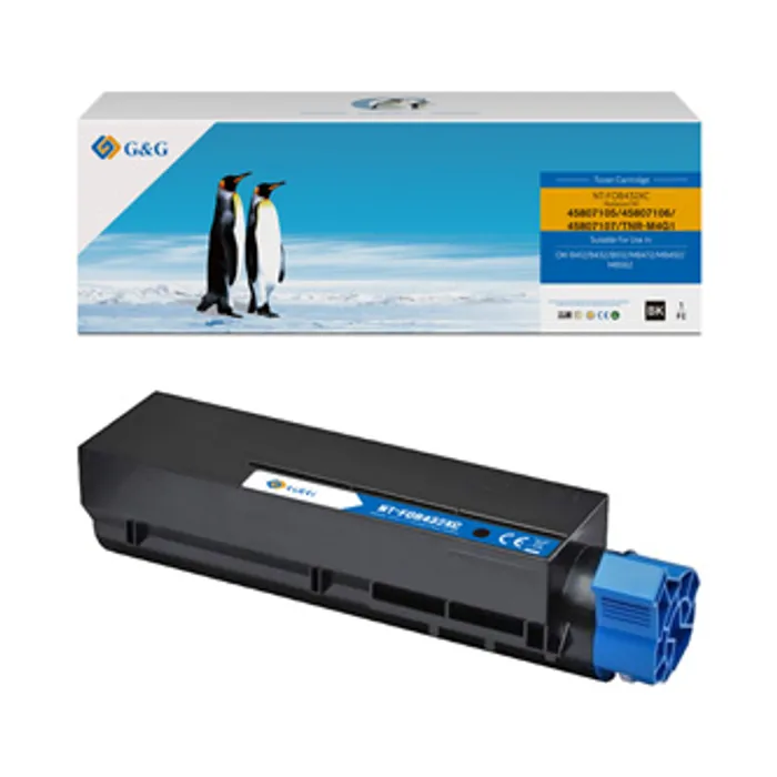 Główne zdjęcie produktu G&G kompatibilní toner s 45807106, black, 7000str., NT-FOB432XC, pro OKI B412, B432, B512
