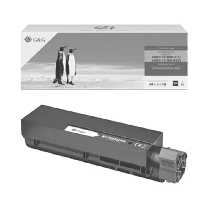 Główne zdjęcie produktu G&G kompatibilní toner s 45807111, black, 12000str., NT-FOB432XXC, pro OKI B432, B512, MB