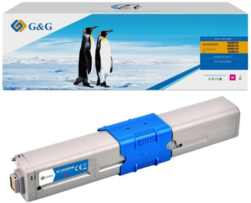 Główne zdjęcie produktu G&G kompatibilní toner s 46508710, magenta, 3000str., NT-COC332XFM, pro OKI C332, MC363,
