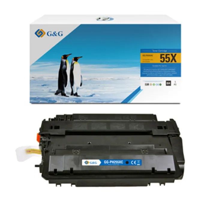 Główne zdjęcie produktu G&G kompatibilní toner s CE255X, black, NT-PH255XC, pro HP LaserJet Enterprise MFP M525c/