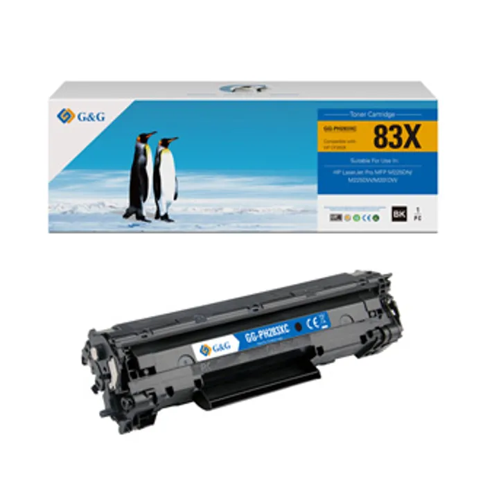 Główne zdjęcie produktu G&G kompatibilní toner s CF283X, black, 2200str., NT-PH283XCU, pro HP LaserJet Pro M201,
