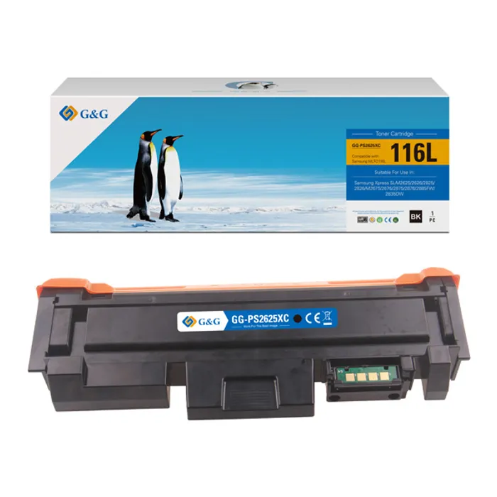 Główne zdjęcie produktu G&G kompatibilní toner s MLT-D116L, black, 3000str., NT-PS2625XC, pro Samsung SL-M2825DW,