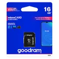 Goodram Karta pamięci Micro Secure Digital Card, 16GB, micro SDHC, M1AA-0160R12, UHS-I U1 (Class 10), z adapterm