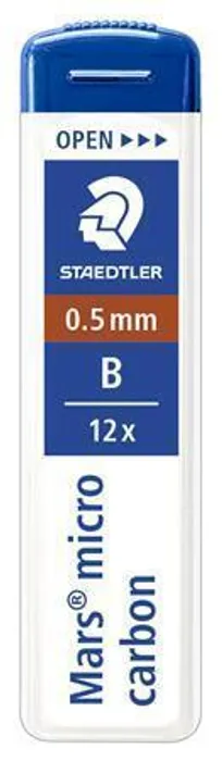 Główne zdjęcie produktu Grafitová tuha do mikrotužky "Mars Micro", B, 0,5mm, STAEDTLER
