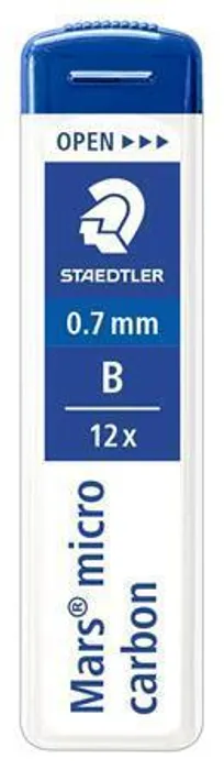 Główne zdjęcie produktu Grafitová tuha do mikrotužky "Mars Micro", B, 0,7mm, STAEDTLER
