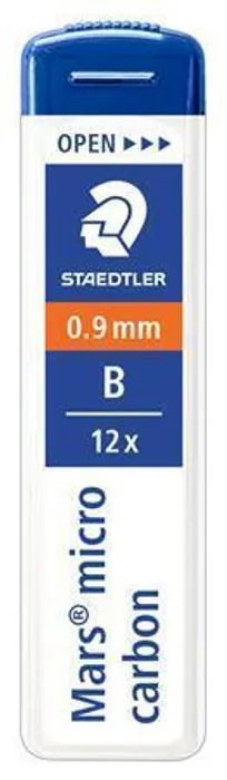 Główne zdjęcie produktu Grafitová tuha do mikrotužky "Mars Micro", B, 0,9mm, STAEDTLER