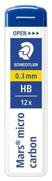 Główne zdjęcie produktu Grafitová tuha do mikrotužky "Mars Micro", HB, 0,3mm, STAEDTLER