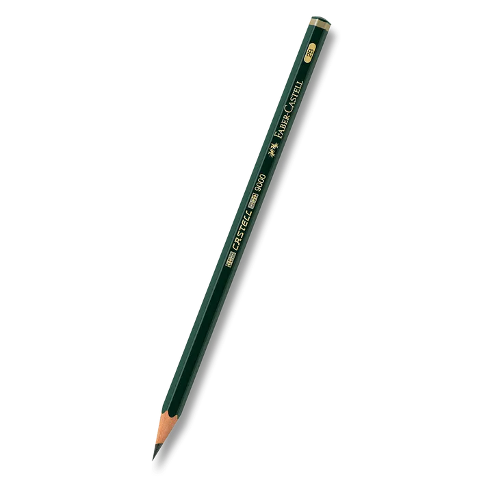 Główne zdjęcie produktu Grafitová tužka Castell 9000 2B Faber Castell (119002)