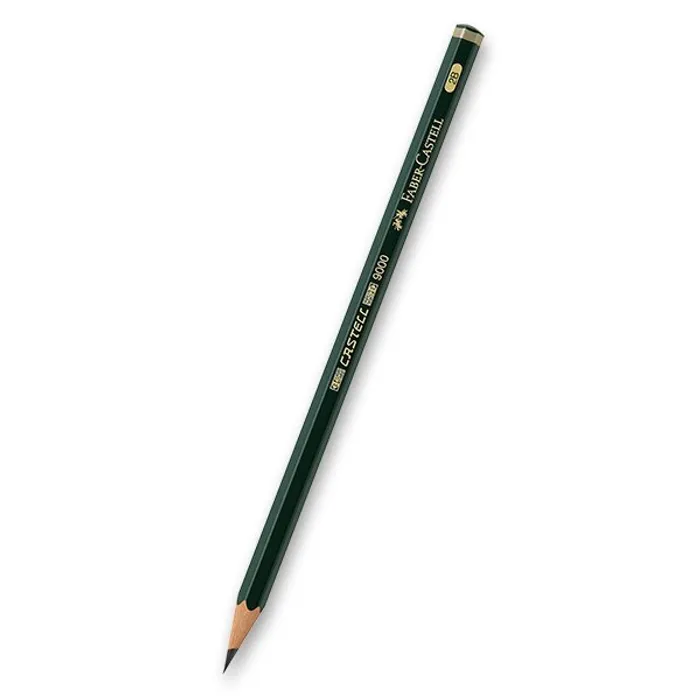 Główne zdjęcie produktu Grafitová tužka Castell 9000, 2B, Faber-Castell 119002