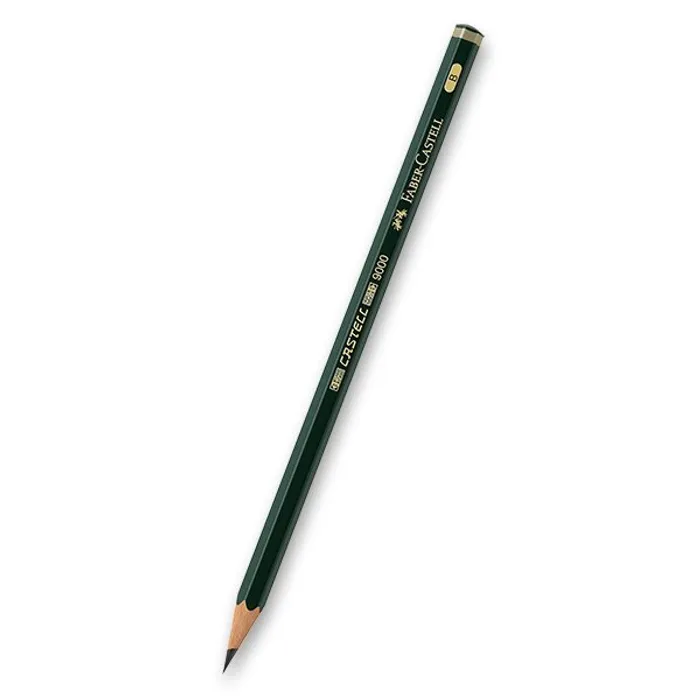 Główne zdjęcie produktu Grafitová tužka Castell 9000, B, Faber-Castell 119001
