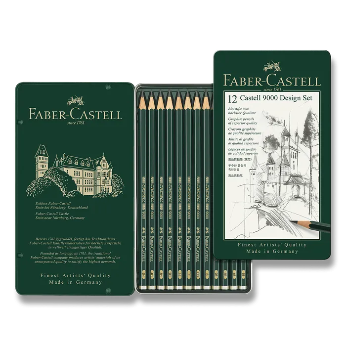 Główne zdjęcie produktu Grafitová tužka Castell 9000 Design sada Faber Castell (119064)